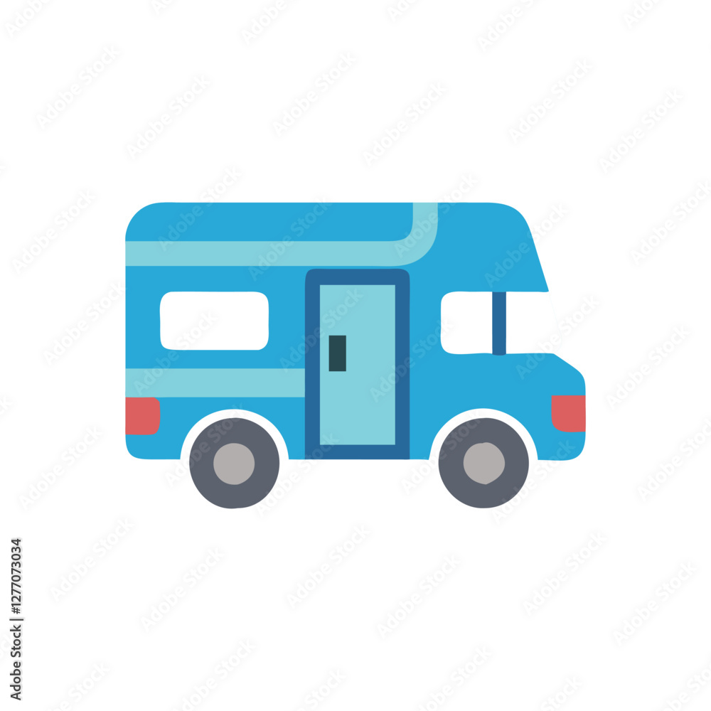 Unique Motorhome Illustration for Creative Projects Unique Motorhome Illustration for Creative Projects