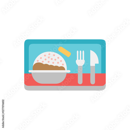  Inflight Meal Icon for Airline Comfort