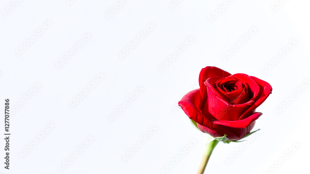 single red rose against a white background single red rose against a white background