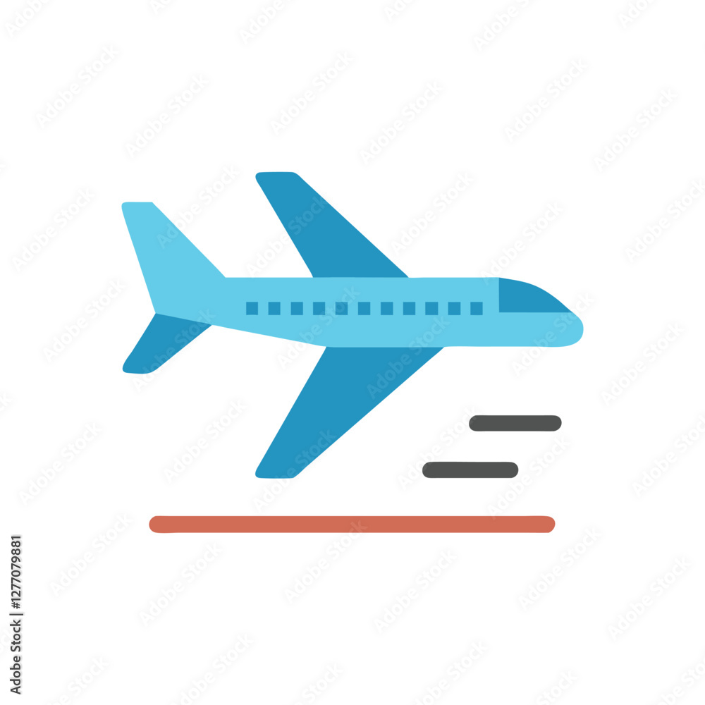Flight Takeoff Icon for Air Travel Services Flight Takeoff Icon for Air Travel Services