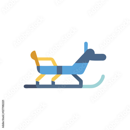  Dog Sled Icon for Winter Sports
