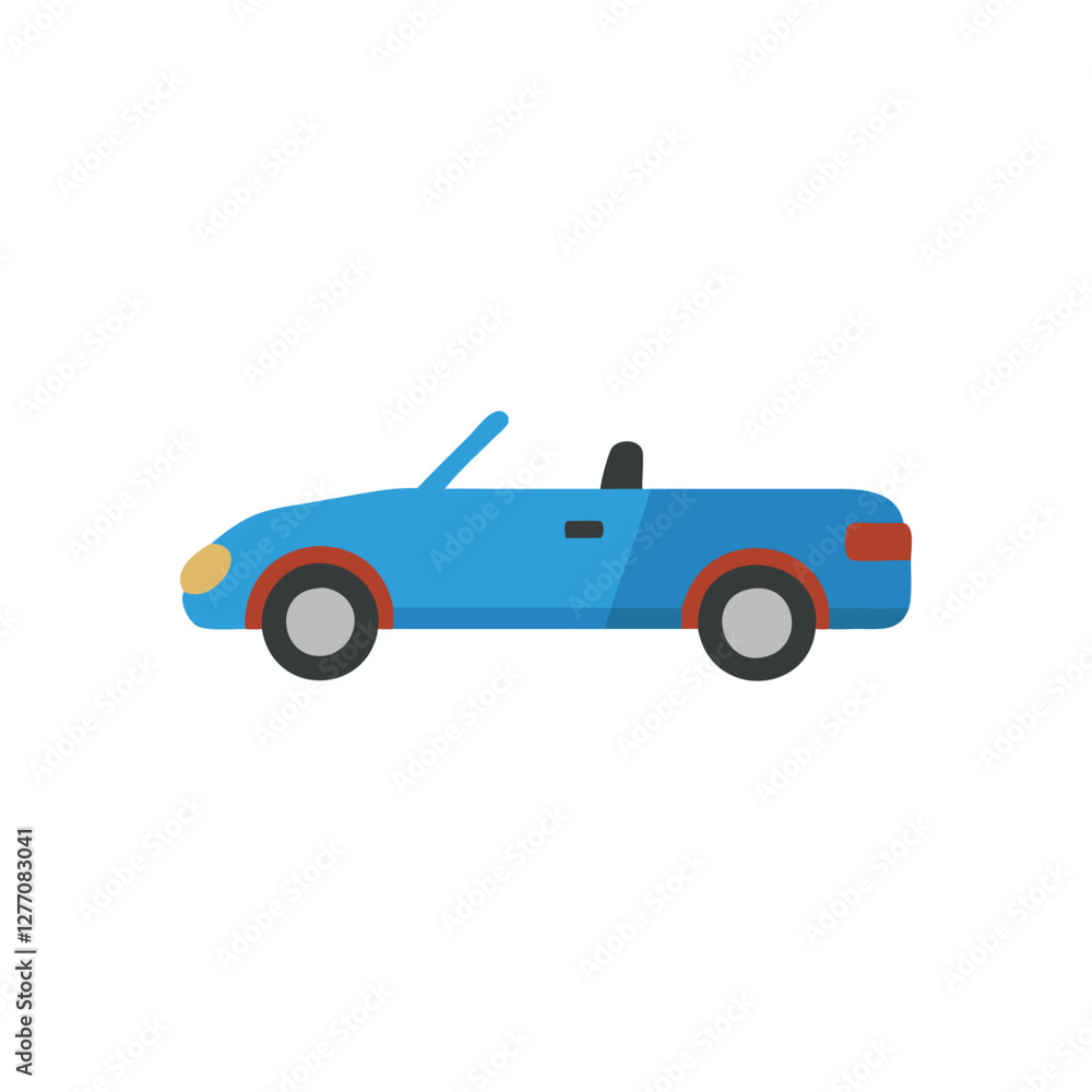 Fototapeta premium Convertible Car Icon for Modern Travel
