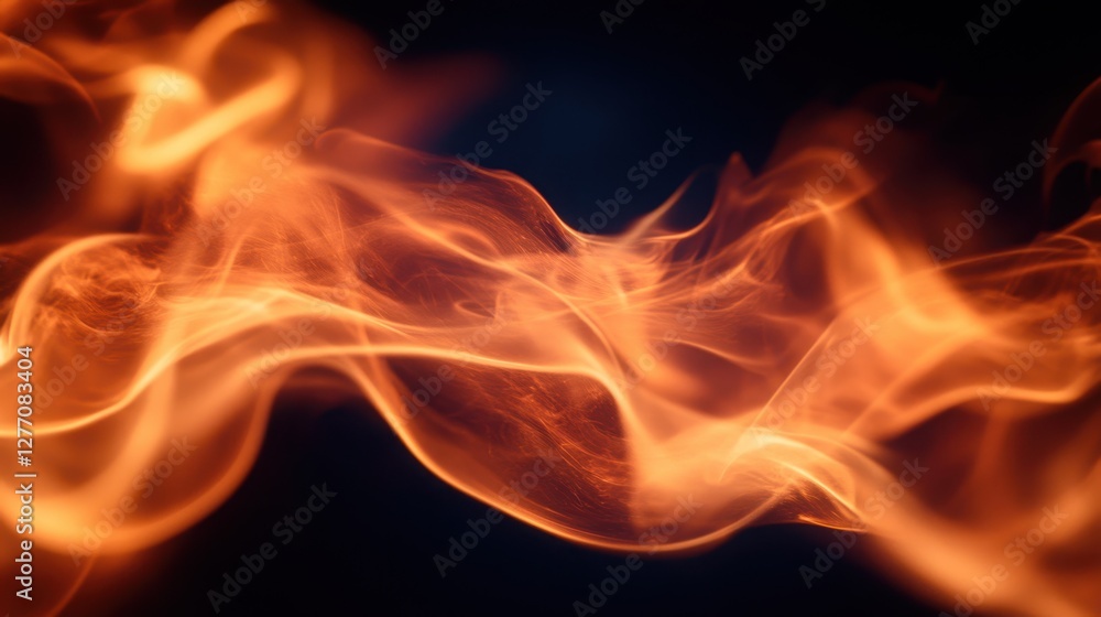 Flames dance gracefully in the air against a stark black background, creating a striking contrast that captivates the viewer's attention. Flames dance gracefully in the air against a stark black background, creating a striking contrast that captivates the viewer's attention.