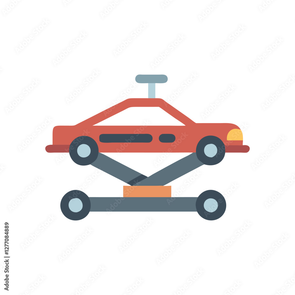 Naklejka premium Car Jack Icon for Automotive Services