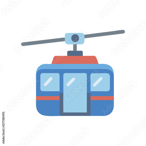  Cable Car Icon for Mountain Transport