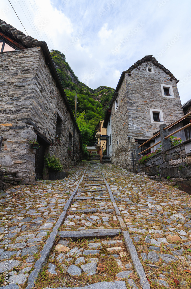 Houses in the Valle Verzasca switzerland