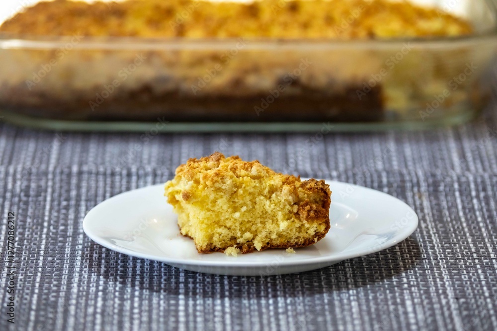 Traditional cuca with farofa. The most traditional Brazilian cuca Traditional cuca with farofa. The most traditional Brazilian cuca