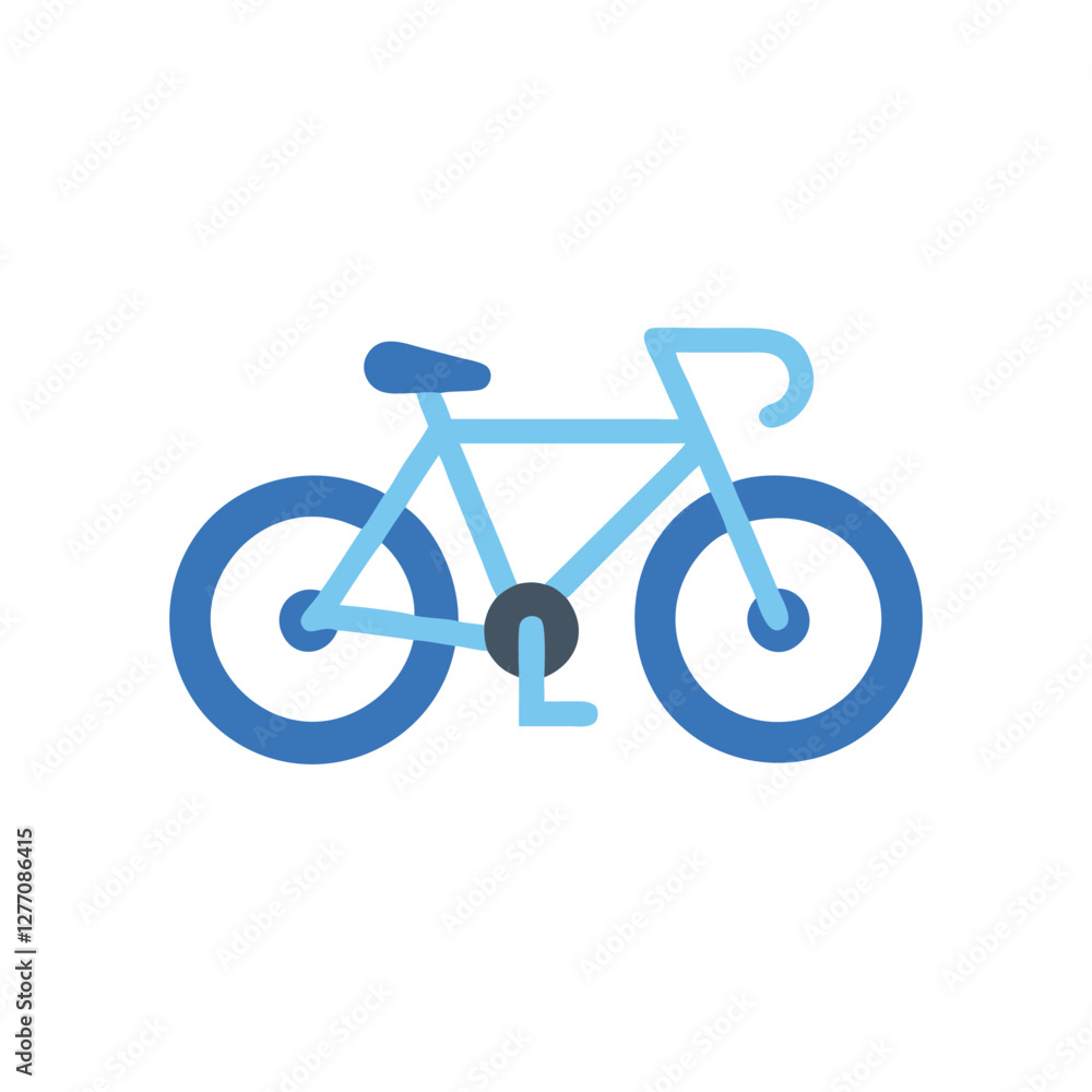 Stylized Bicycle Icon for Cycling Stylized Bicycle Icon for Cycling
