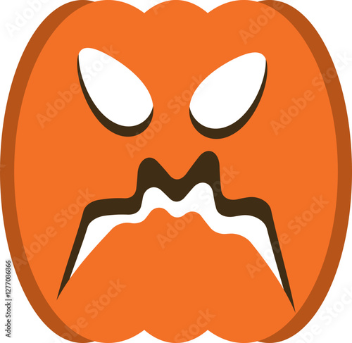 illustration of jack o lantern pumpkin halloween