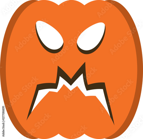 illustration of jack o lantern pumpkin halloween