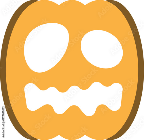 illustration of jack o lantern pumpkin halloween