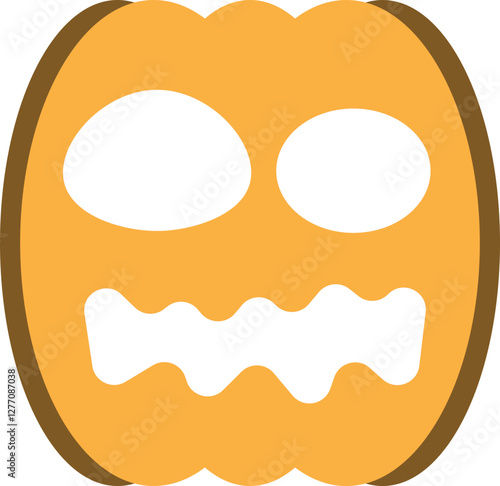 illustration of jack o lantern pumpkin halloween