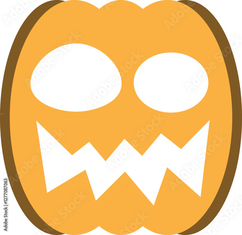 illustration of jack o lantern pumpkin halloween