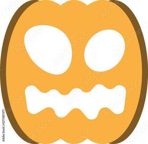 illustration of jack o lantern pumpkin halloween