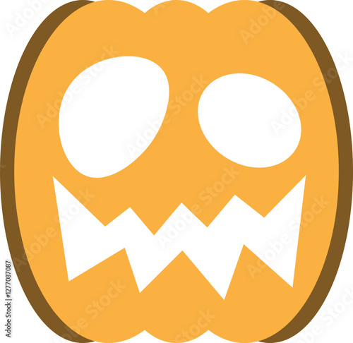 illustration of jack o lantern pumpkin halloween