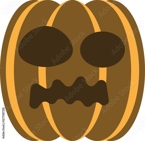 illustration of jack o lantern pumpkin