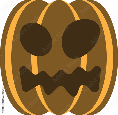 illustration of jack o lantern pumpkin