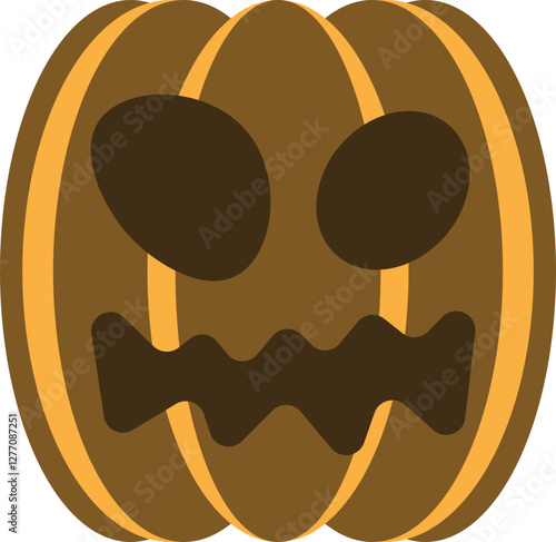 illustration of jack o lantern pumpkin