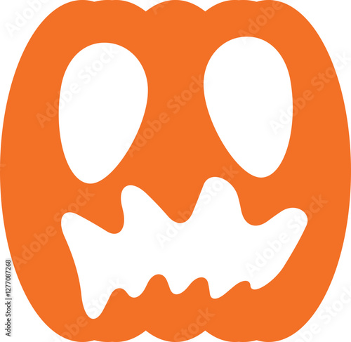 illustration of jack o lantern pumpkin