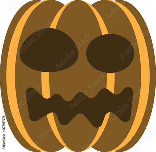 illustration of jack o lantern pumpkin