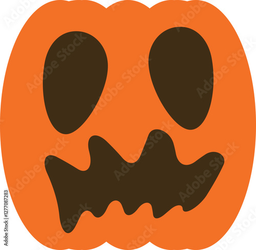 illustration of jack o lantern pumpkin