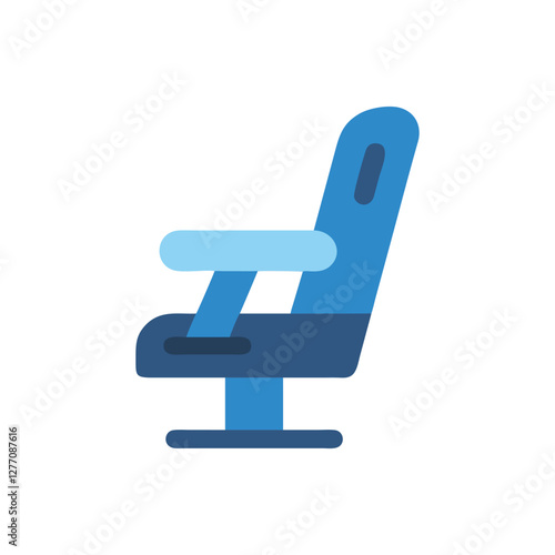  Stylized Airplane Seat Icon for Comfort