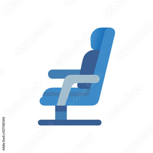 Vector Icon of Airplane Seat