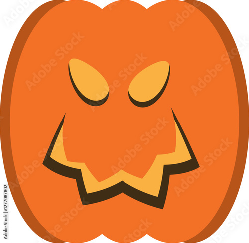 illustration of jack o lantern pumpkin