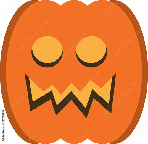 illustration of jack o lantern pumpkin