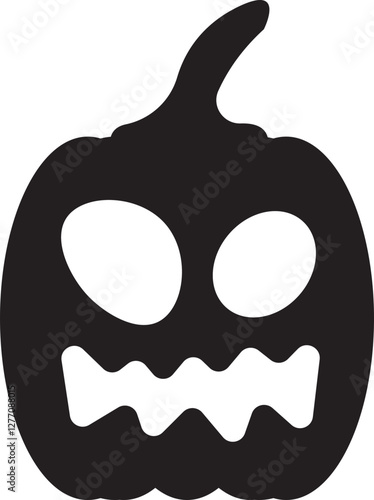 illustration of jack o lantern pumpkin halloween