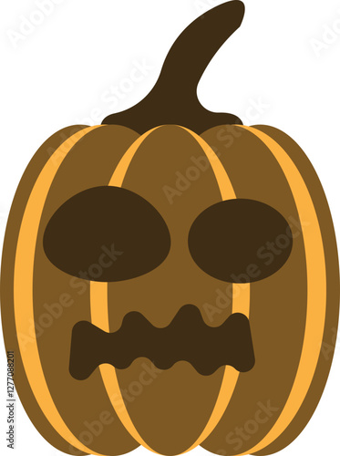 illustration of jack o lantern pumpkin halloween