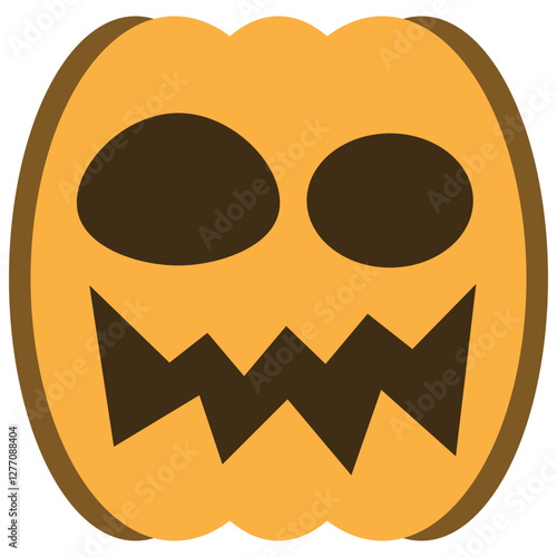 illustration of jack o lantern pumpkin halloween