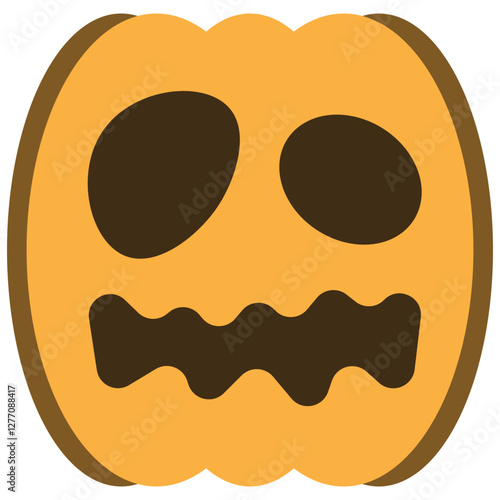 illustration of jack o lantern pumpkin halloween
