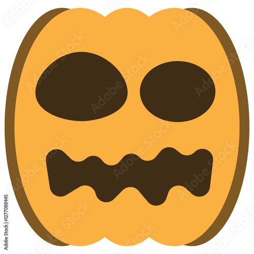 illustration of jack o lantern pumpkin halloween