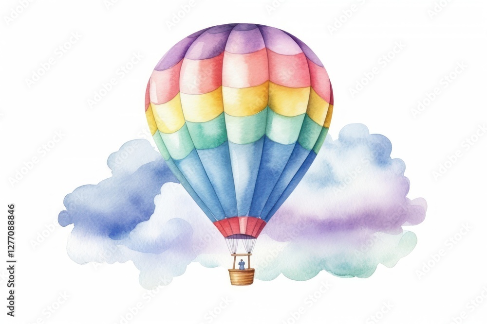 Obraz premium Balloon aircraft vehicle cloud.