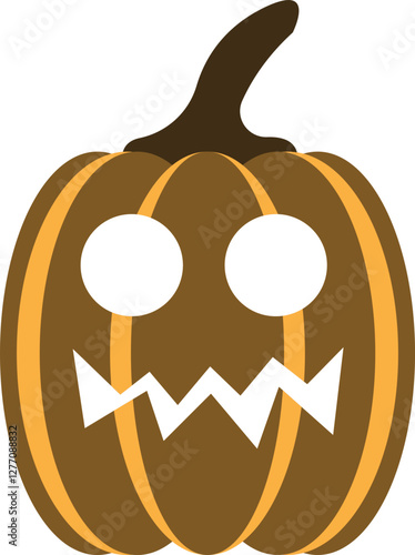 illustration of jack o lantern pumpkin halloween