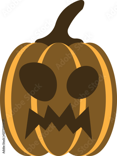 illustration of jack o lantern pumpkin halloween