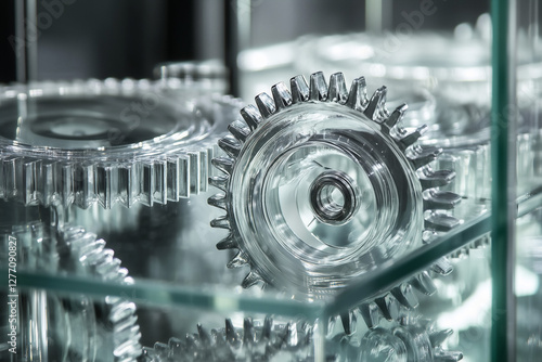 Mechanical Components Close-Up
