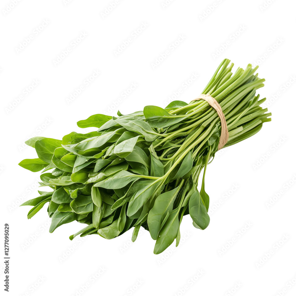 Water spinach isolated on white Water spinach isolated on white