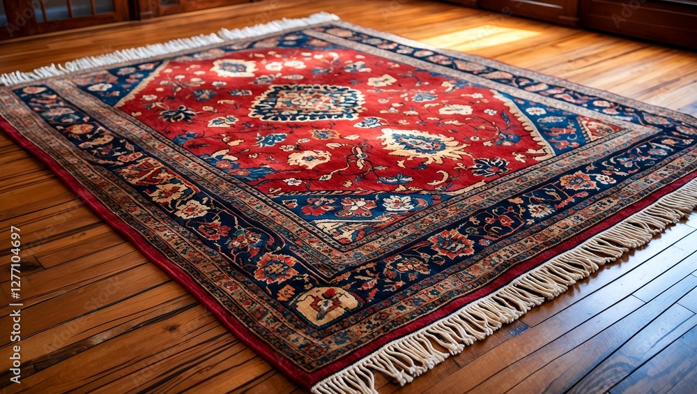 Elegant persian rug enhances warmth and sophistication Elegant persian rug enhances warmth and sophistication