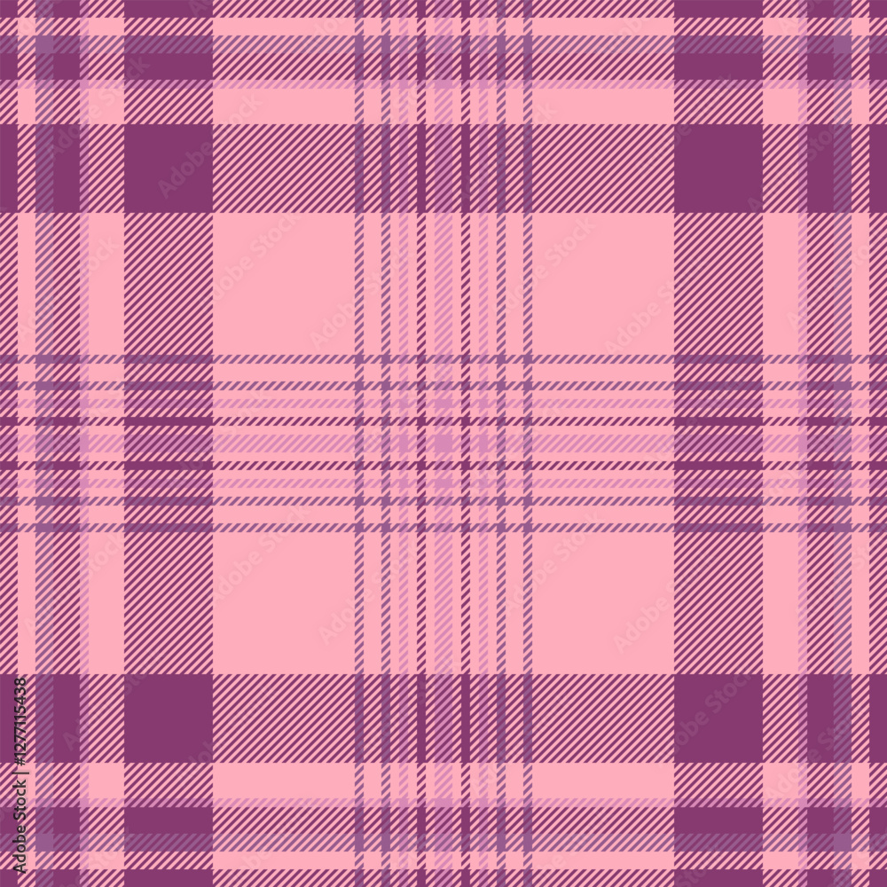 Tiny fabric texture textile, halftone check pattern tartan. Gift paper plaid background vector seamless in pink and red colors. Tiny fabric texture textile, halftone check pattern tartan. Gift paper plaid background vector seamless in pink and red colors.