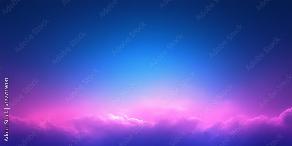 Obraz premium Vibrant Neon Cloudscape