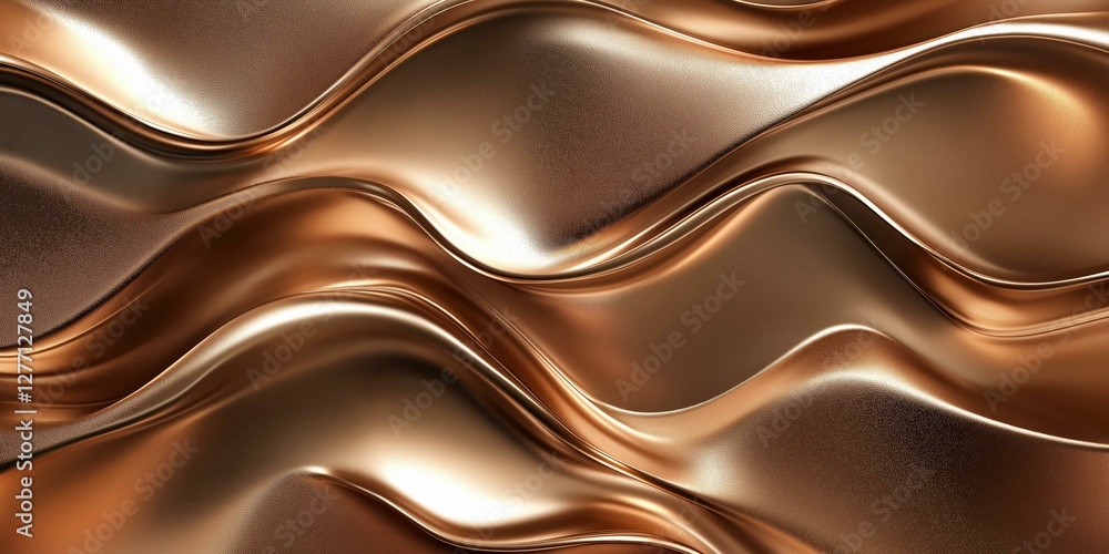 Fototapeta premium Overlapping metallic surfaces create a clean abstract background in muted tones, ideal for professional layouts or artistic projects