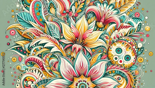 "Jardín de Ensueño: Arte Botánico Fantástico"