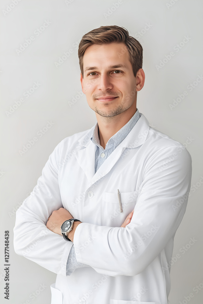 Doctor Man Portrait on White Background Doctor Man Portrait on White Background