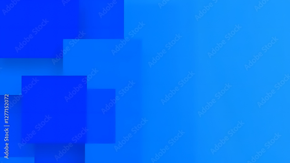Abstract blue background with geometric squares and digital texture