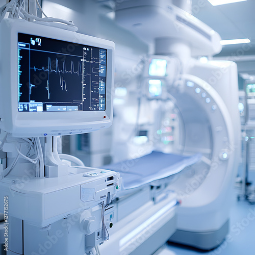 Modern Hospital Cathlab  Medical Equipment  ECG Monitor