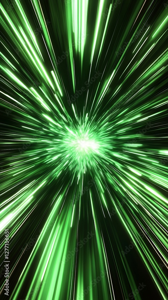 Bright green hyperjump toward the center of universe exploding in supernova Bright green hyperjump toward the center of universe exploding in supernova