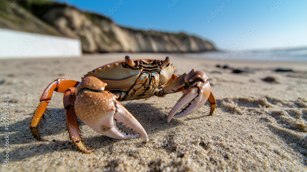 Large Dungeness Crab on a Sandy Beach
Large Dungeness Crab on a Sandy Beach