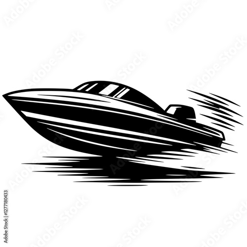 Jet ski silhouette